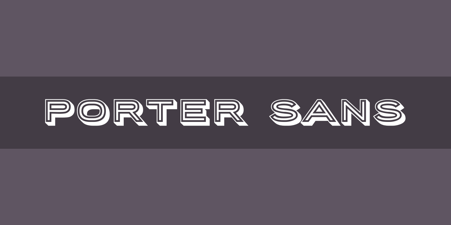 Шрифт Porter Sans